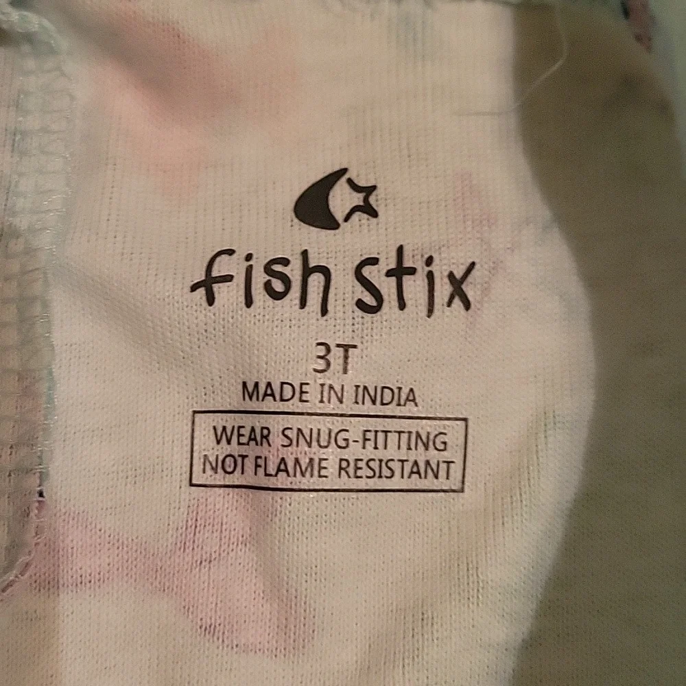 NWOT Fish Stix Kids Pajama Short Bottoms Mermaids Blue/Green Size 3T